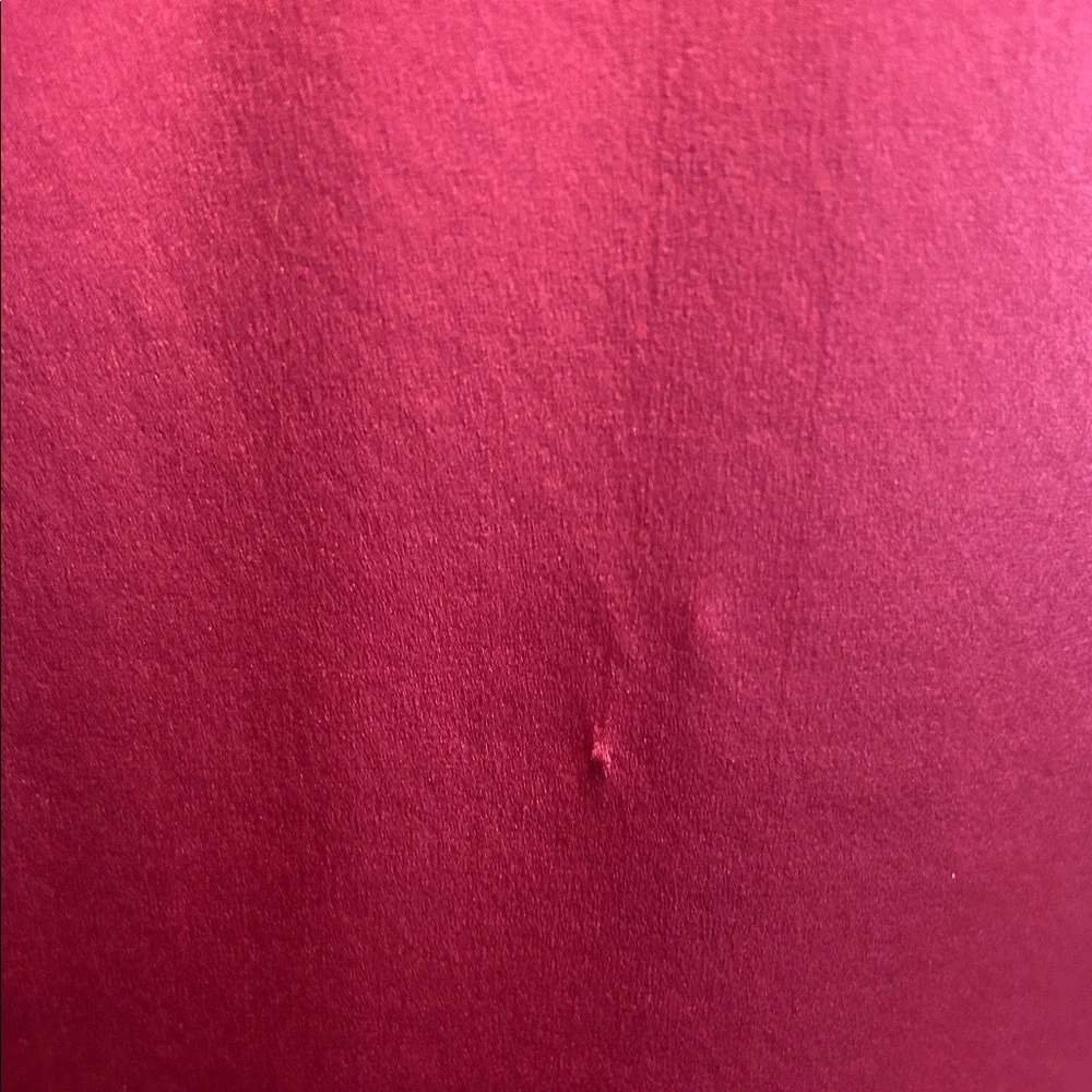 St. John Vibrant Raspberry Red Silk Tailored Blouse - Picture 9 of 9